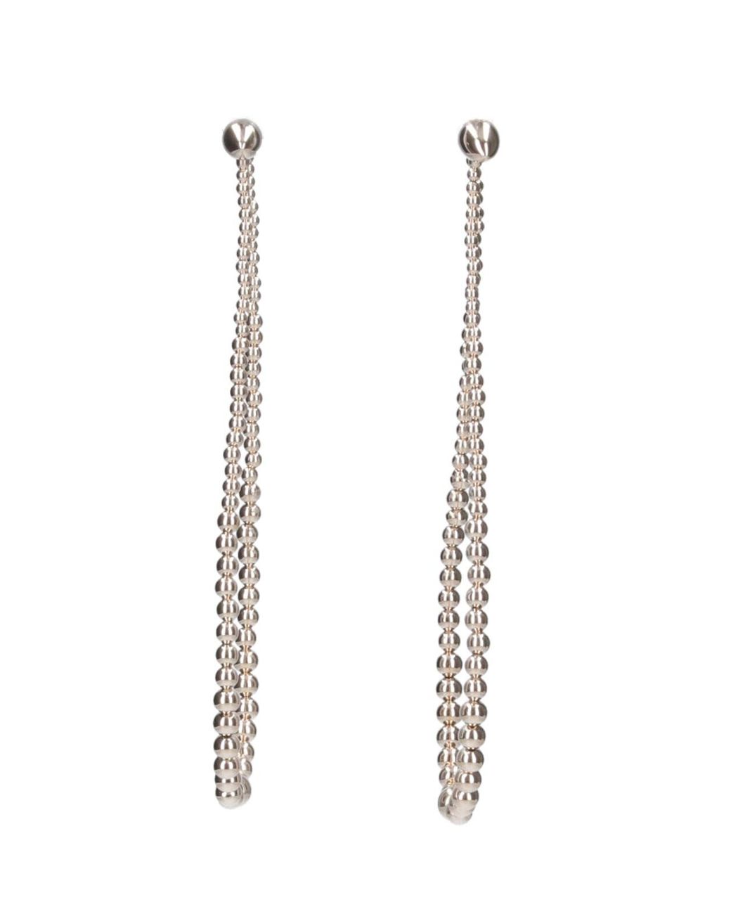 Alaïa White Pendant Earrings