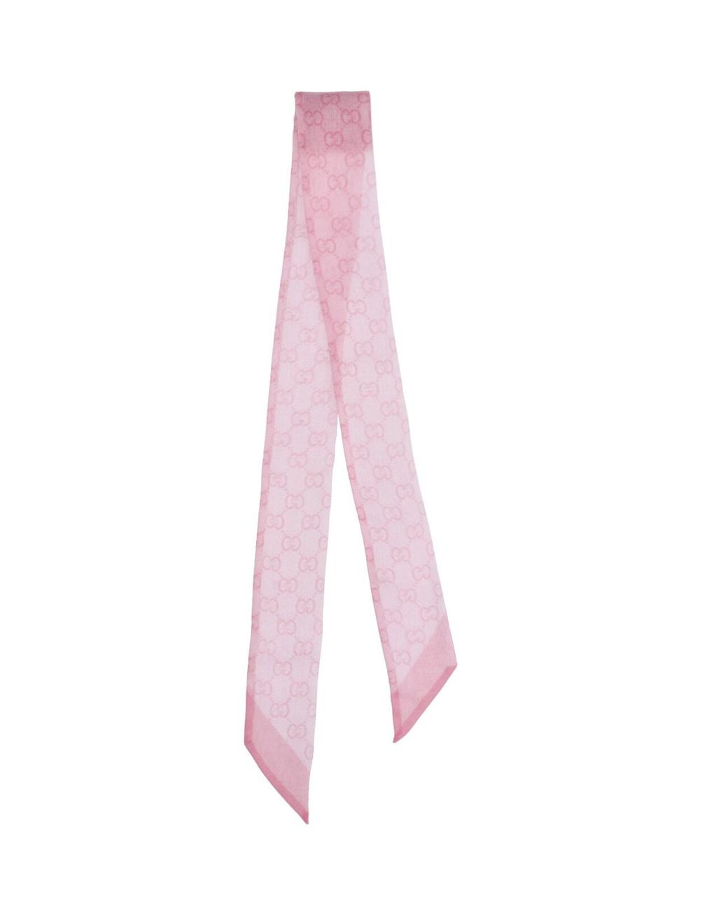 Gucci Pink Silk Scarf