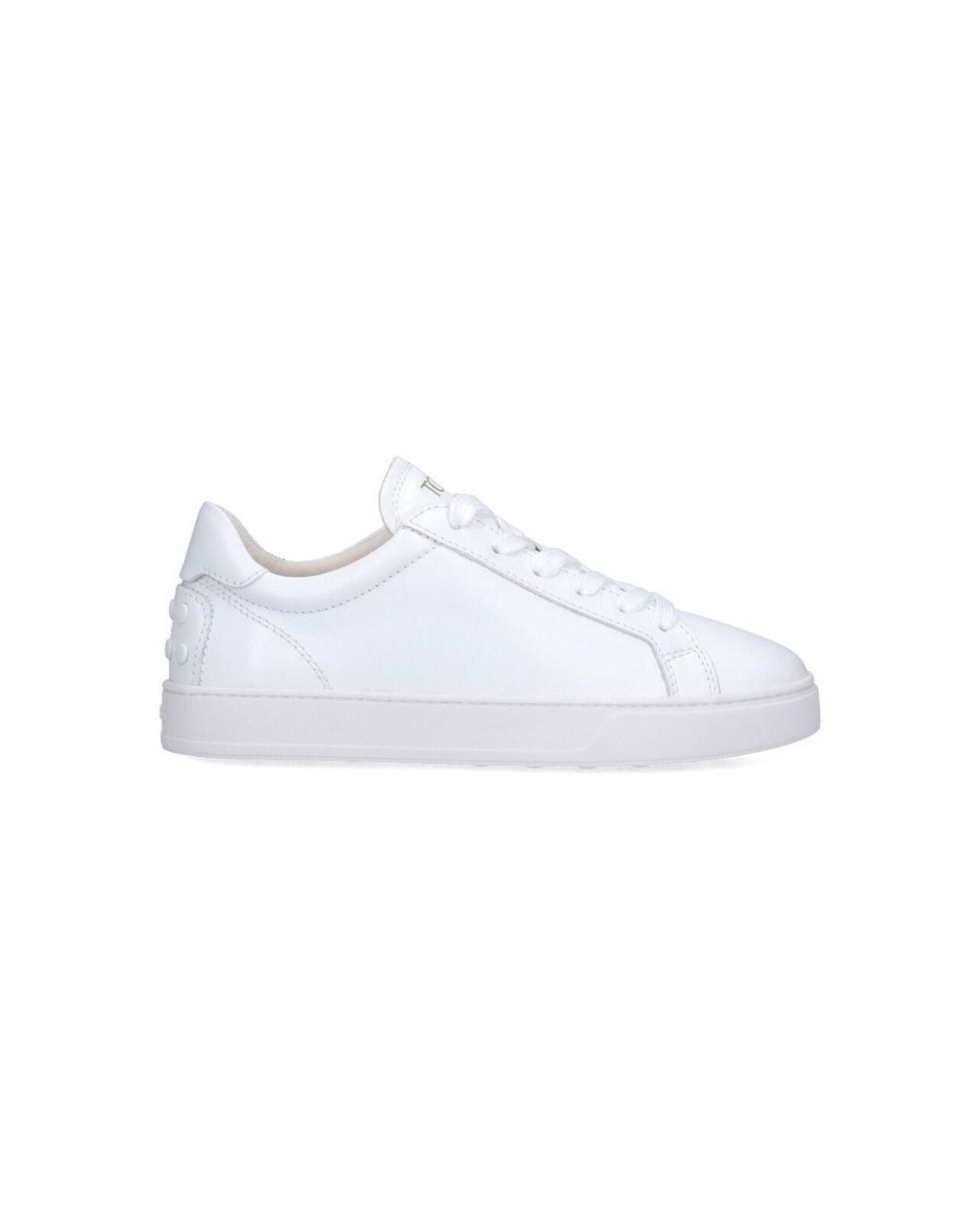 Tod's White Calf Leather Sneakers