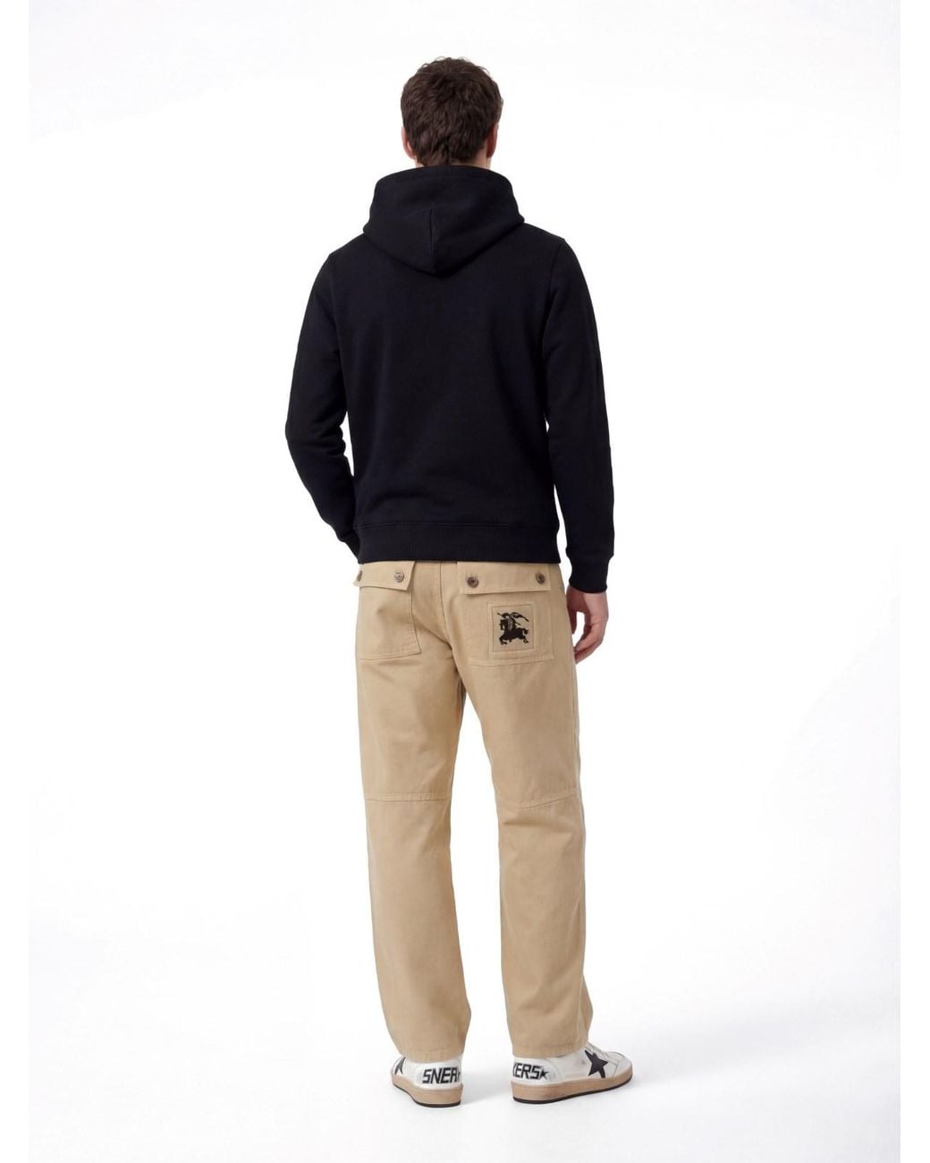 Burberry Black Simon Hoodie for men