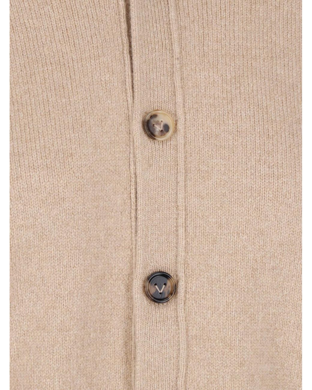Bottega Veneta Natural Cashmere Cardigan