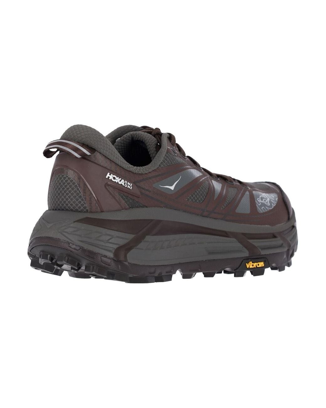 Hoka One One Brown Sneakers Fabric