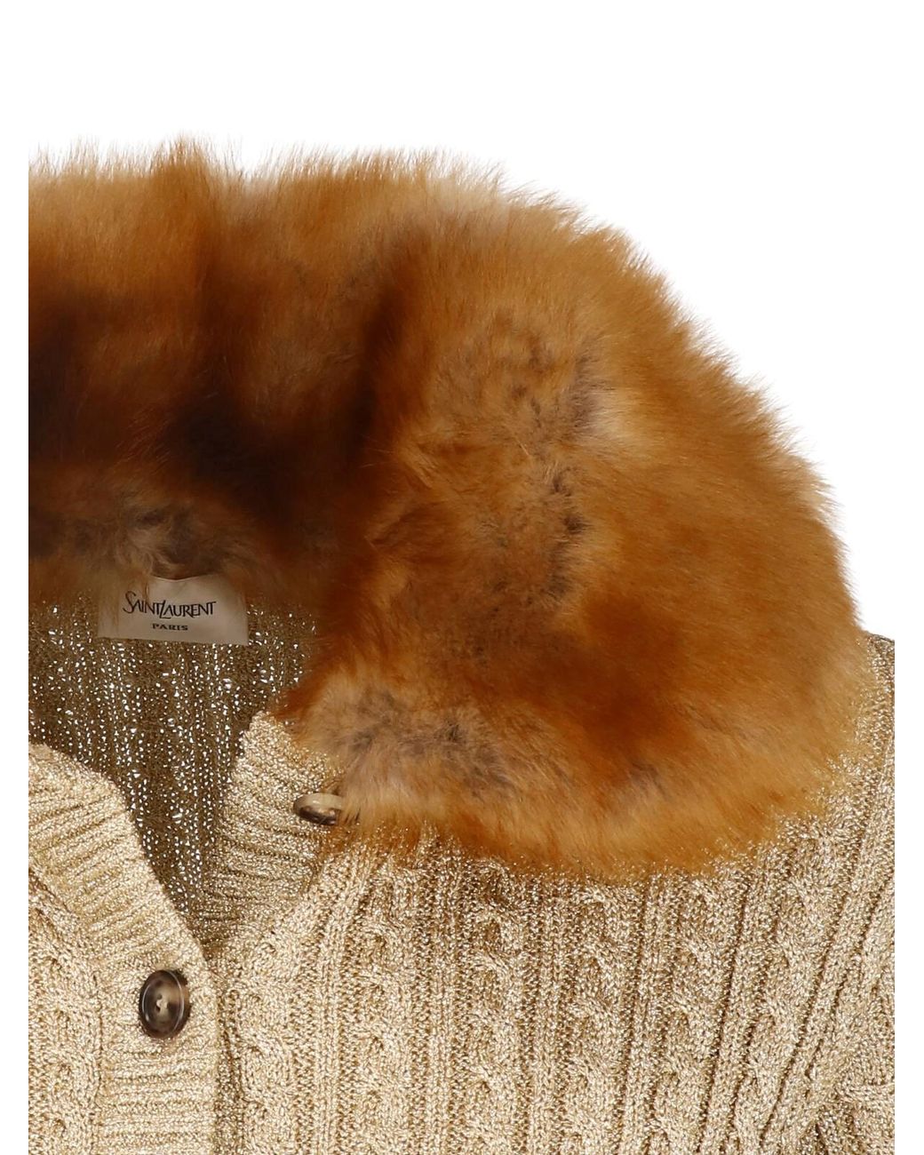 Saint Laurent Natural Cardigan