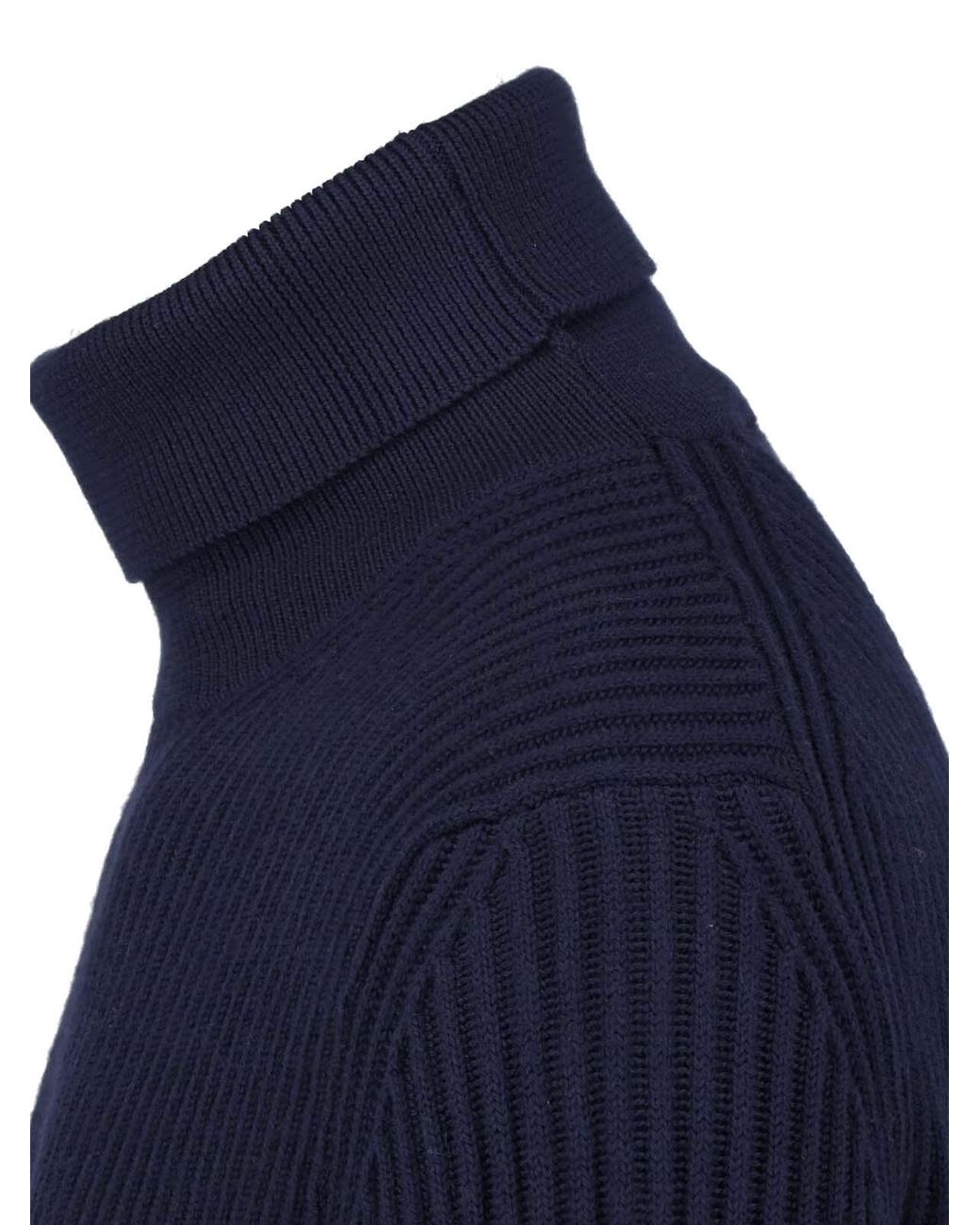 Zanone Blue Virgin Wool Sweater for men