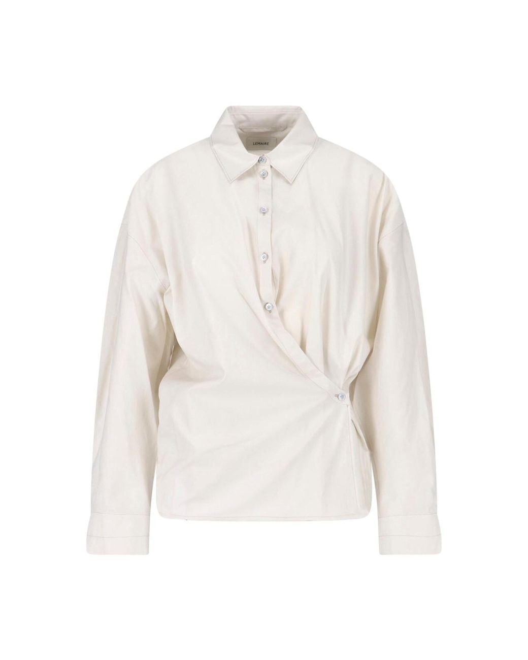 Camicia In Cotone E Seta di Lemaire in White