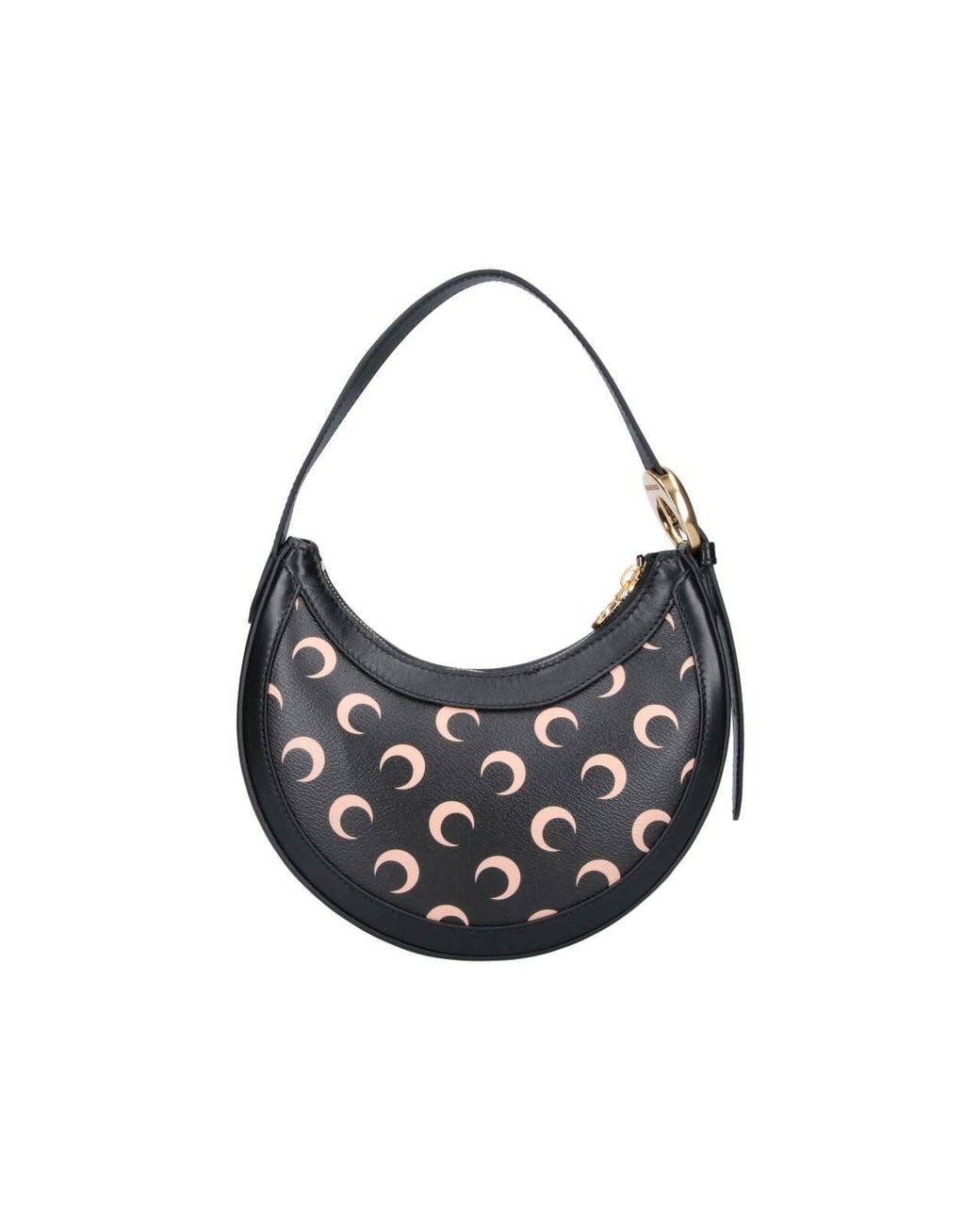 MARINE SERRE Black Mini Bag “Moon Eclipse”