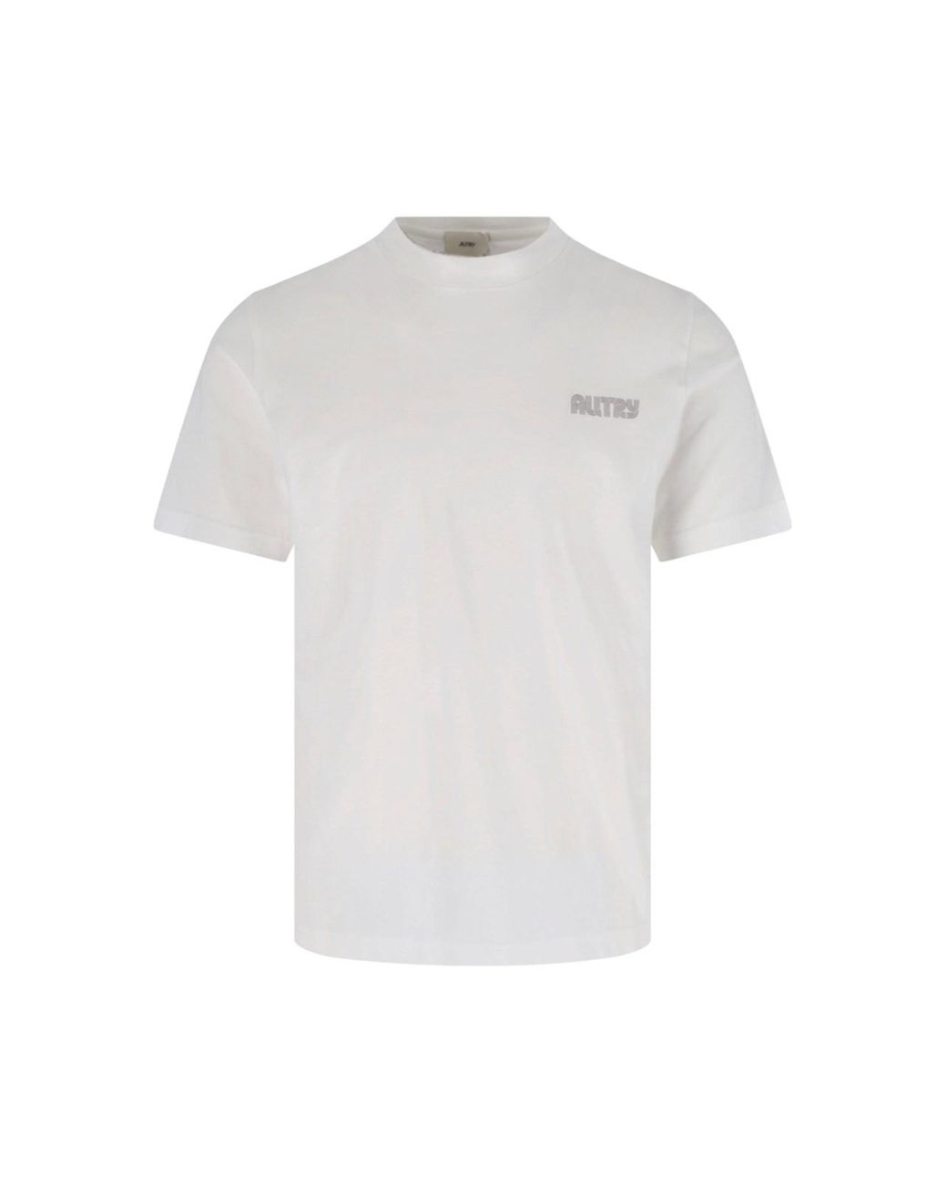 Autry White 100% Cotton Crewneck T-Shirt