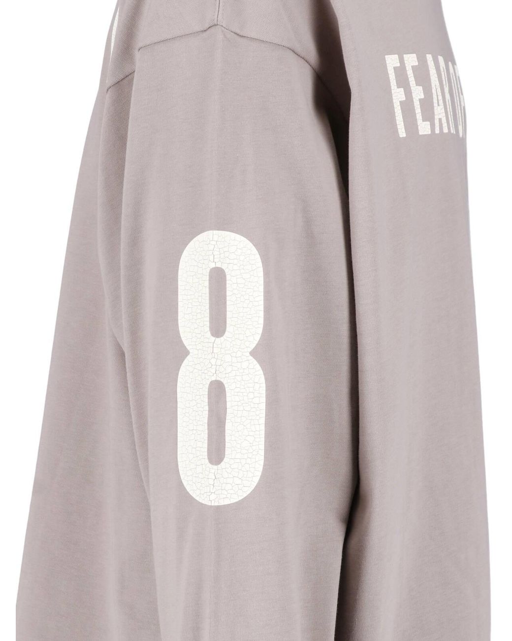 Fear Of God White Logo Long Sleeve T-Shirt for men