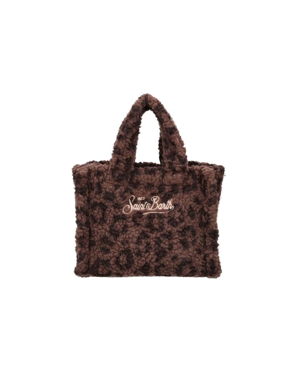Mc2 Saint Barth Brown Tote Bag “Colette Soft Fur”