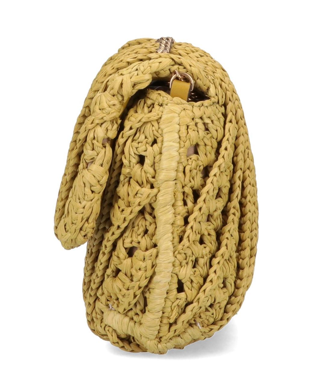 Tory Burch 'kira' Crochet Mini Bag in Metallic | Lyst
