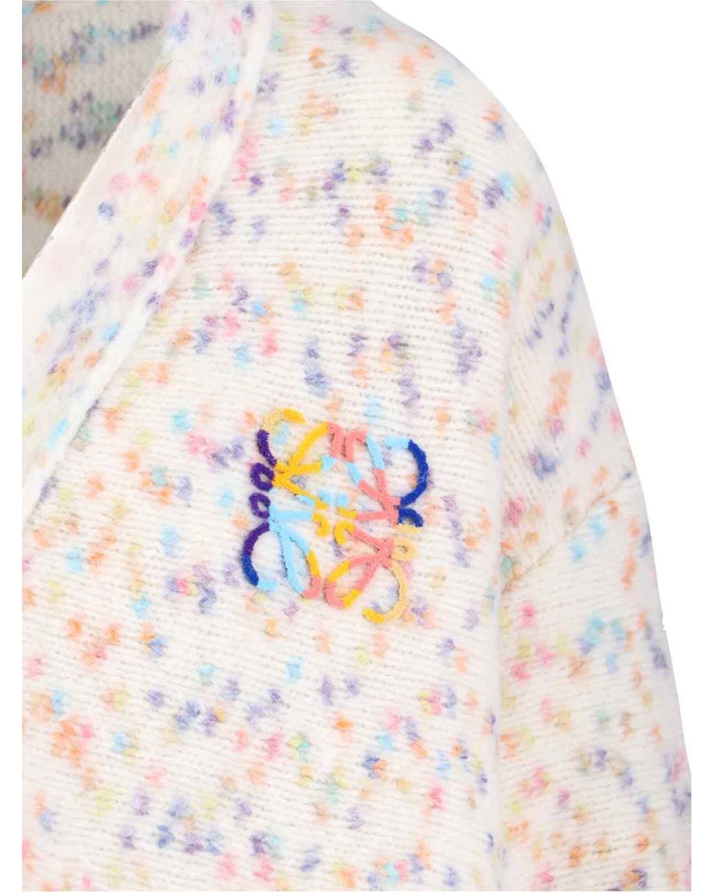 Loewe White 'Anagram' Cardigan