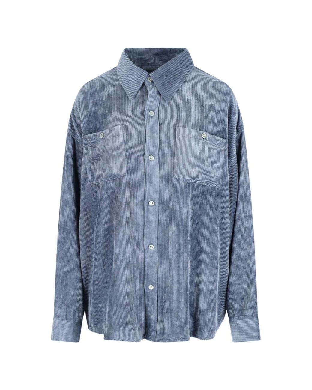MYTHINKS Blue Corduroy Shirt