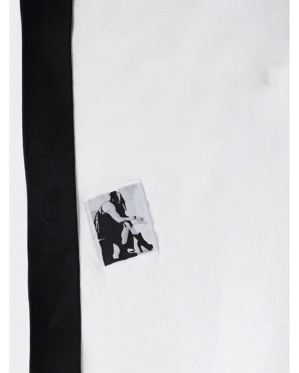 Rick Owens White T-Shirt “Temple Of Love” for men