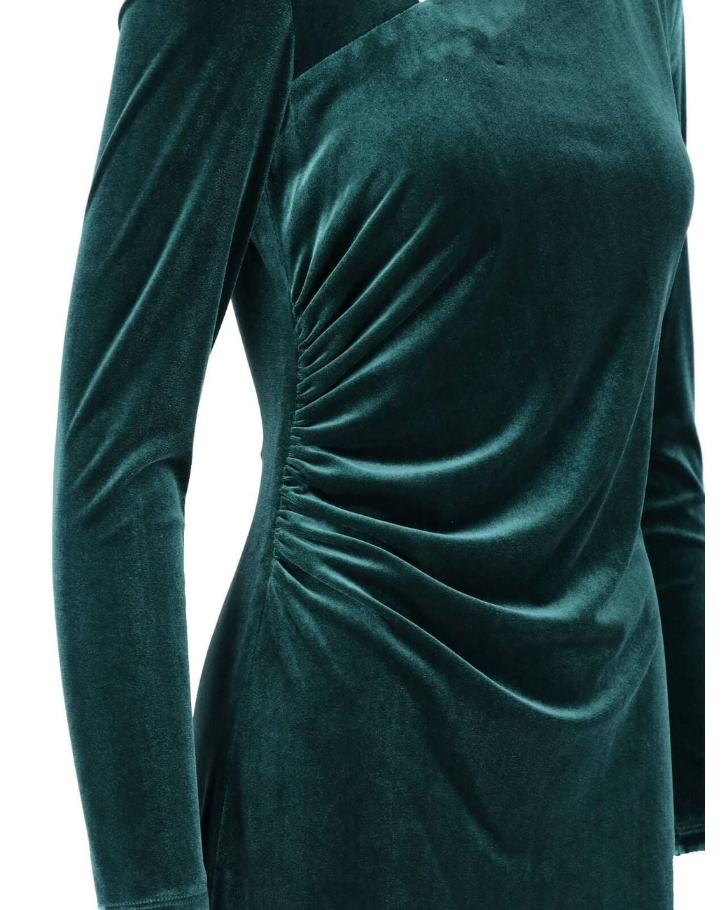 Ralph Lauren Green Maxi Velvet Dress