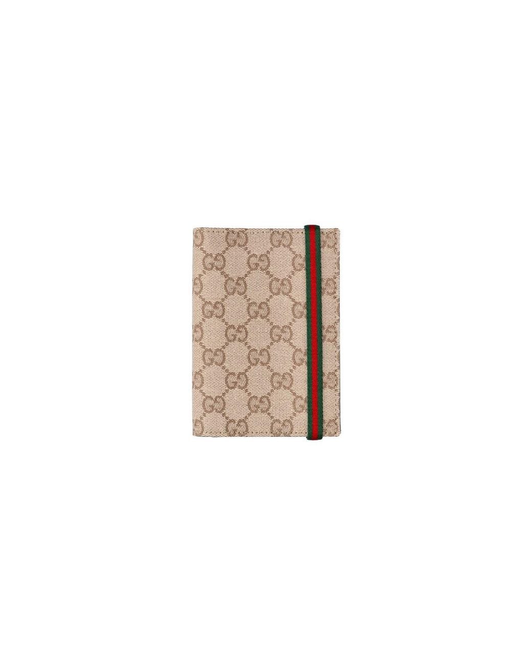 Gucci White Passport Holder "Gg" for men