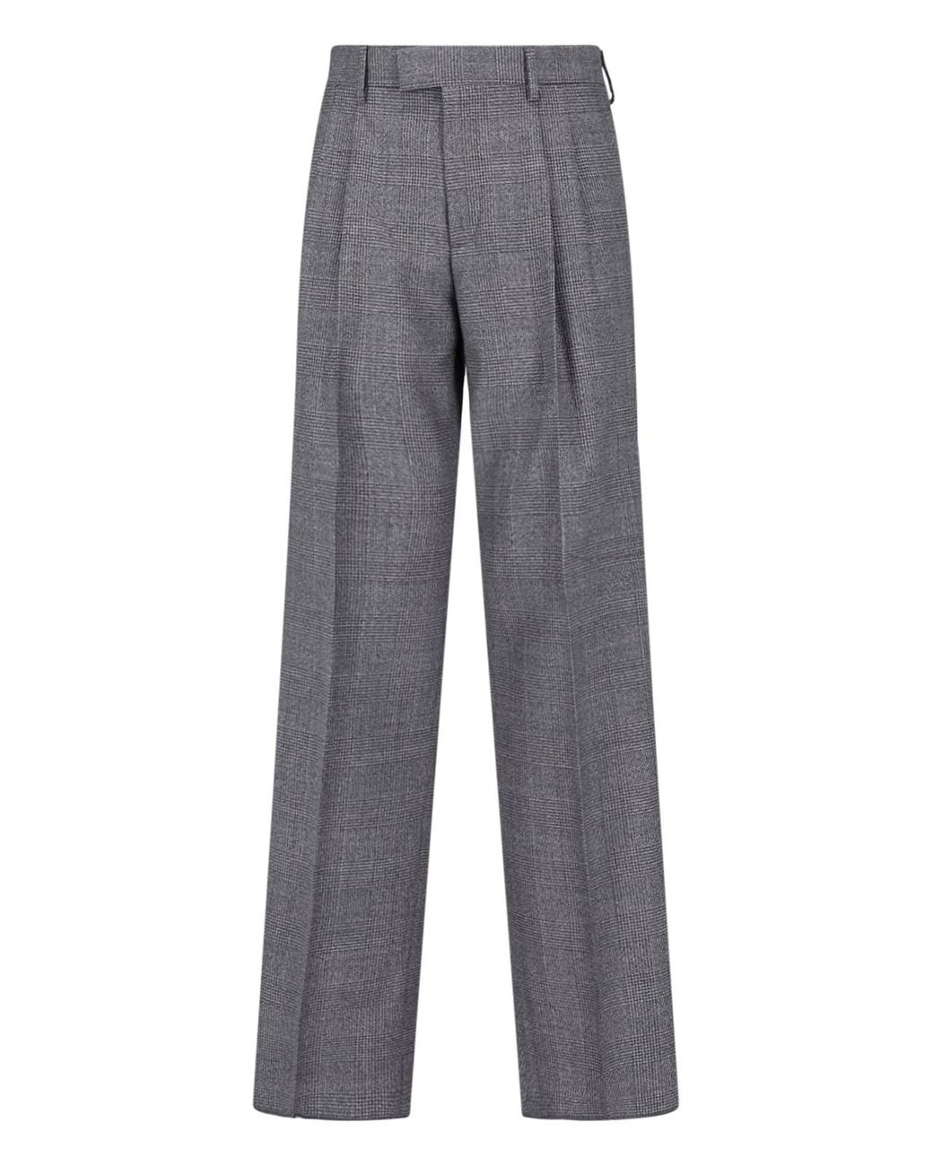 Lardini Gray Tailored Wool Trousers for men