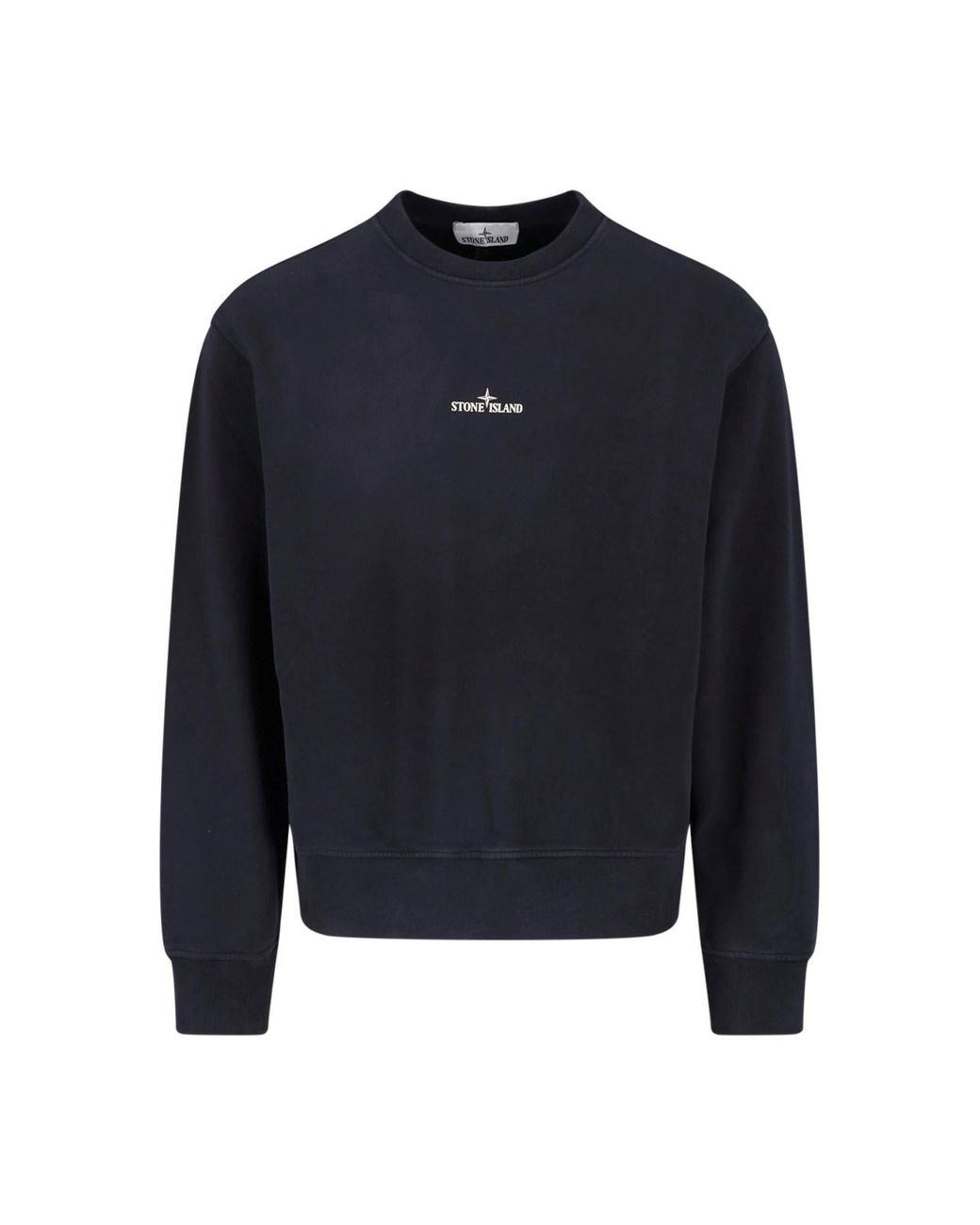 Stone Island Blue Sweatshirt Logo "Compass" for men