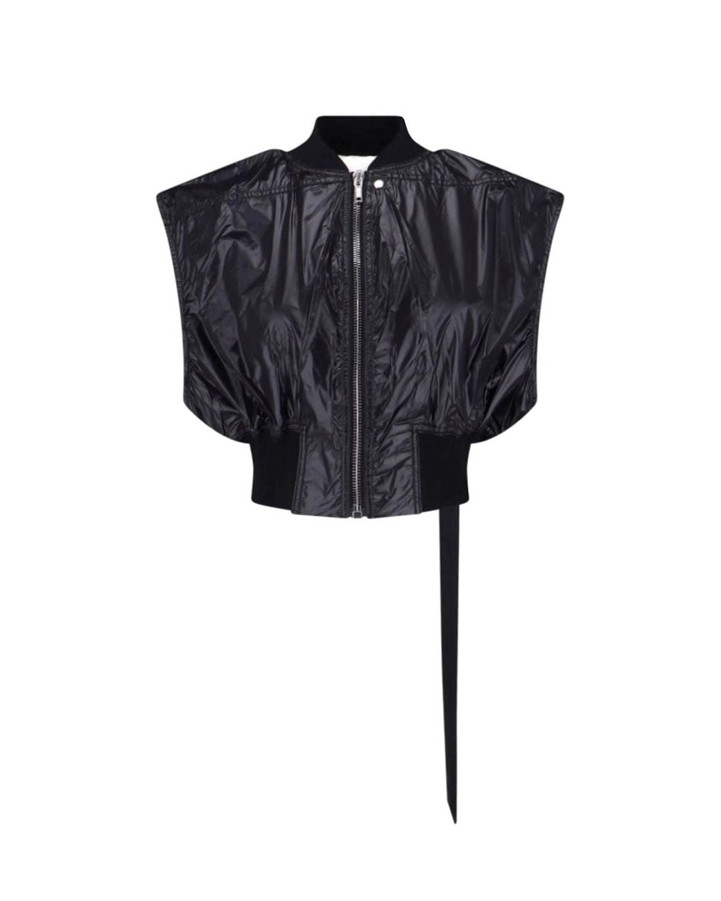 Rick Owens Black Bomber Jacket "Babel Tatlin"