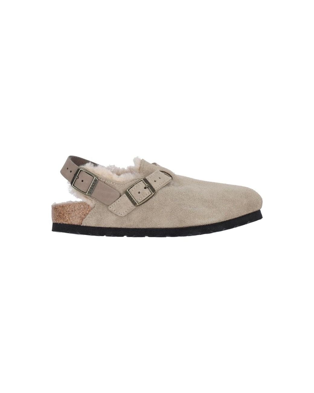 Birkenstock White Sandals Suede Leather