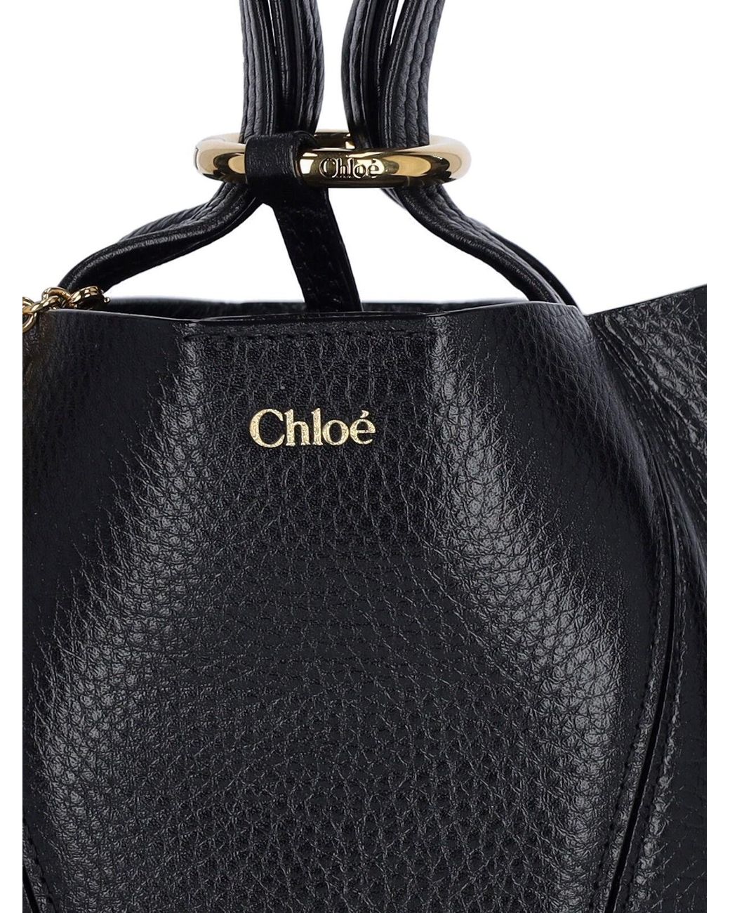 Chloé Black 'spin' Small Tote Bag