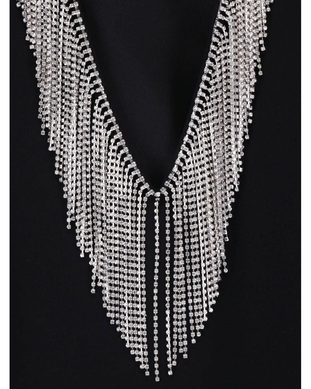 Sportmax Black Cady And Rhinestone Top