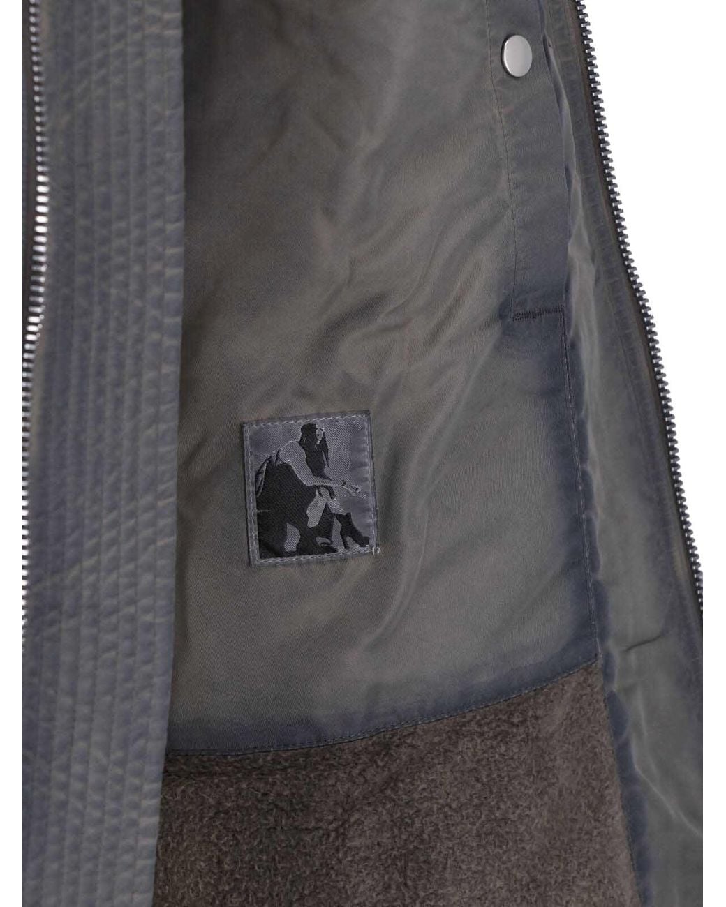 Rick Owens Gray Jacket Bomber "Classic Fight" for men