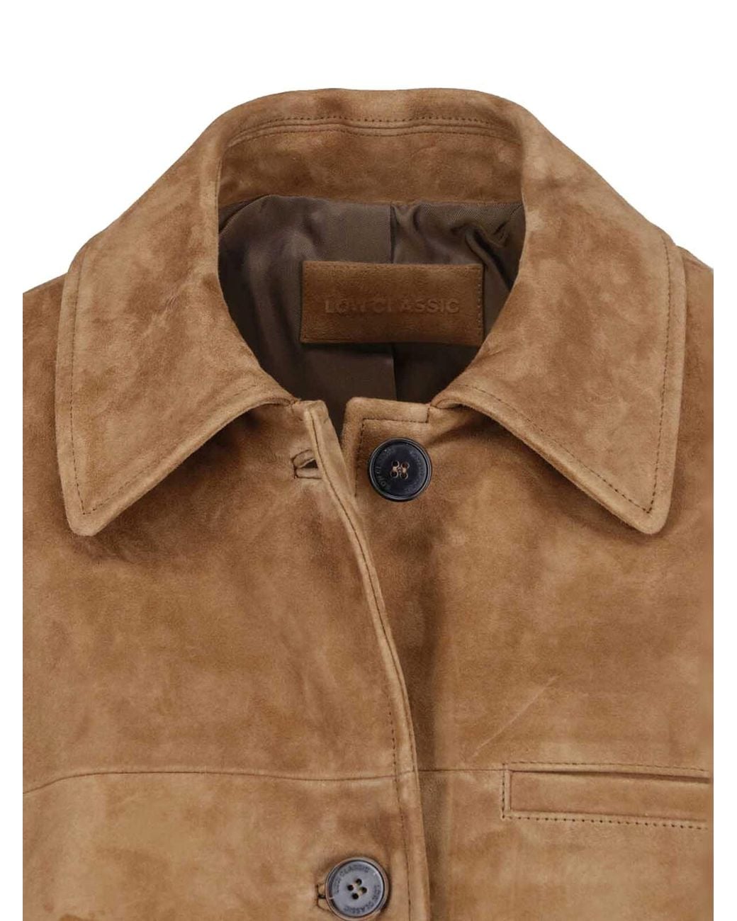 Low Classic Brown Suede Jacket