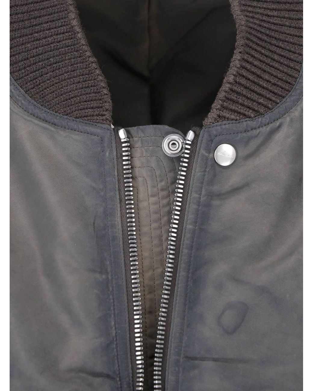 Rick Owens Gray Bomber Jacket "Secchia Flight" for men