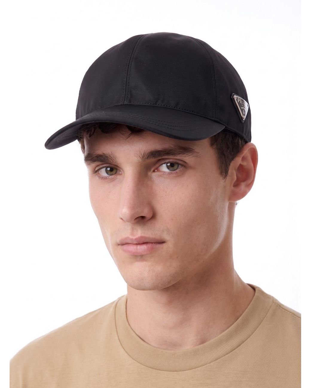 Cappello Baseball Logo di Prada in Blue da Uomo