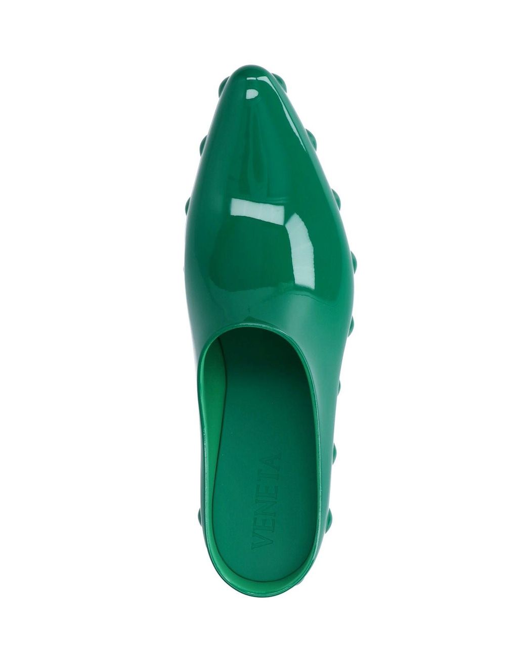 Bottega Veneta Green Mules "Gondola"