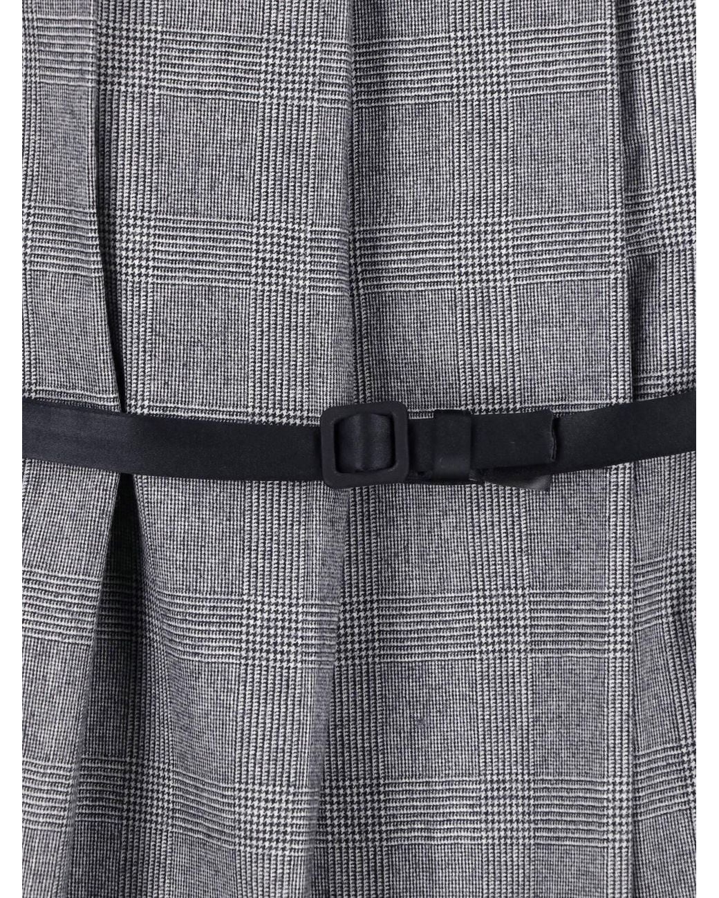 VAQUERA Gray Pleated Midi Skirt