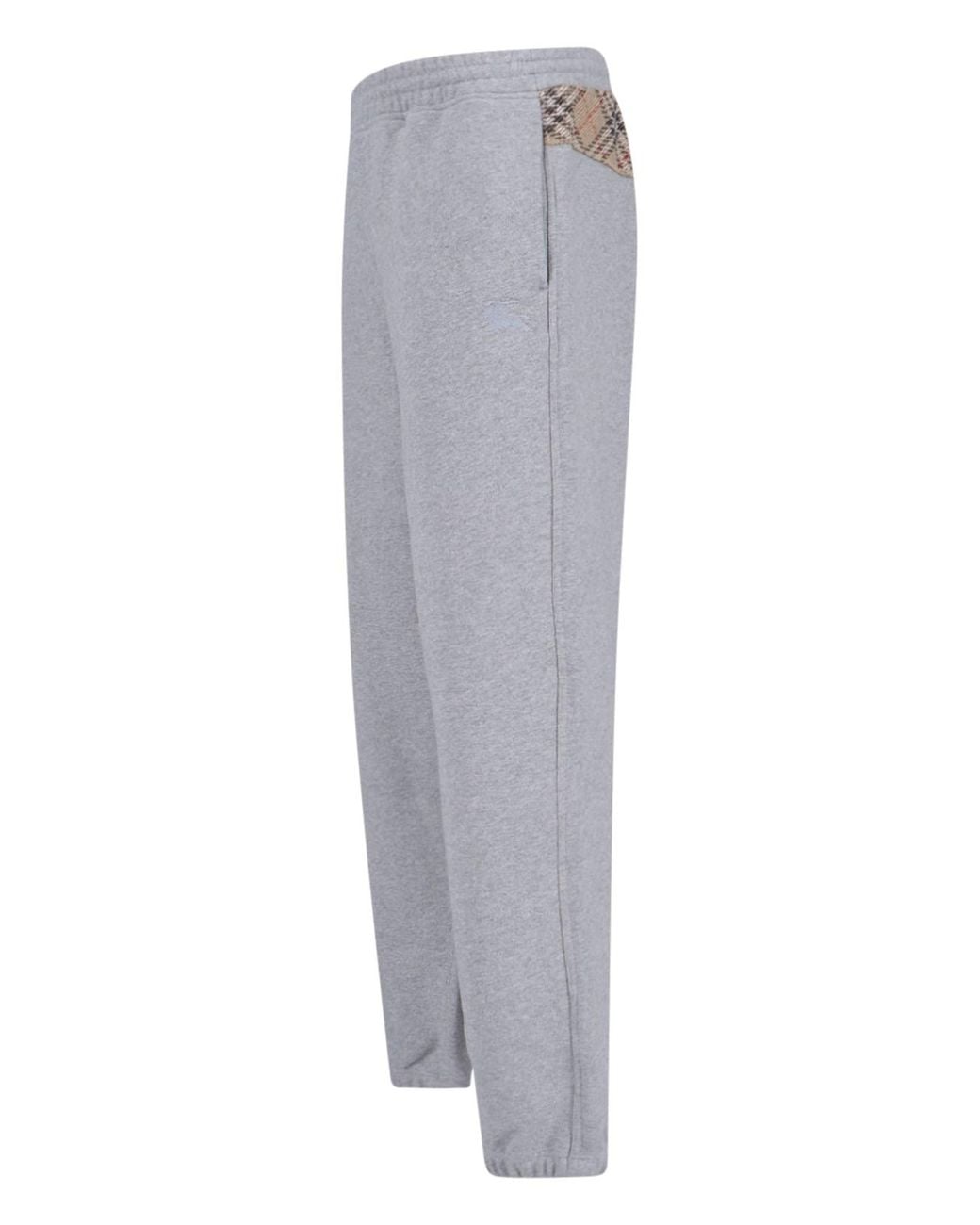 Burberry Gray 'Check' Track Pants for men