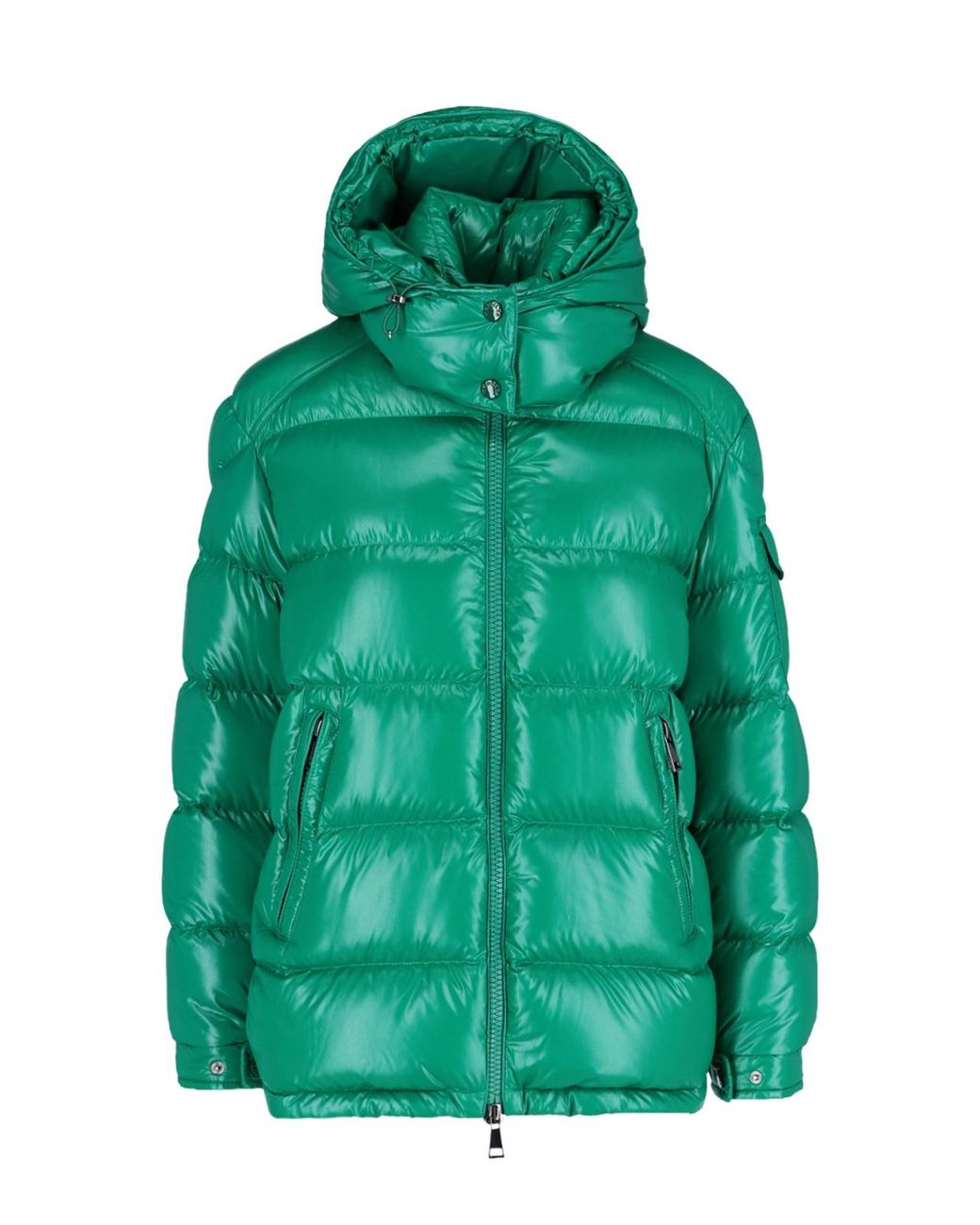 Moncler 'maire' Short Down Jacket in Green | Lyst