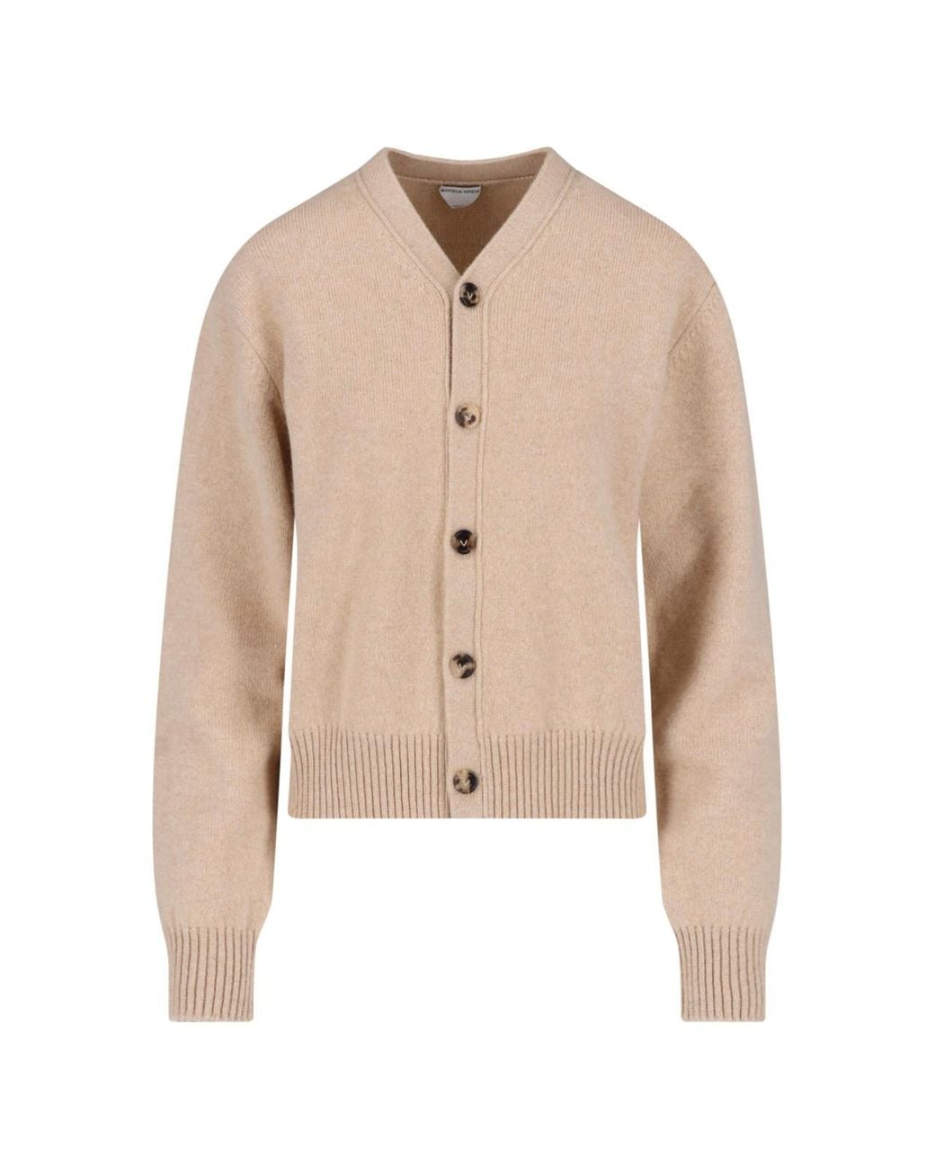 Bottega Veneta Natural Cashmere Cardigan