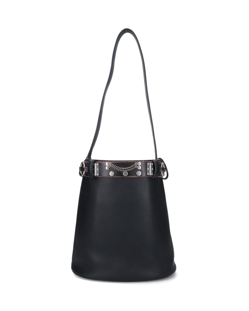 Prada Black "Buckle" Bucket Bag