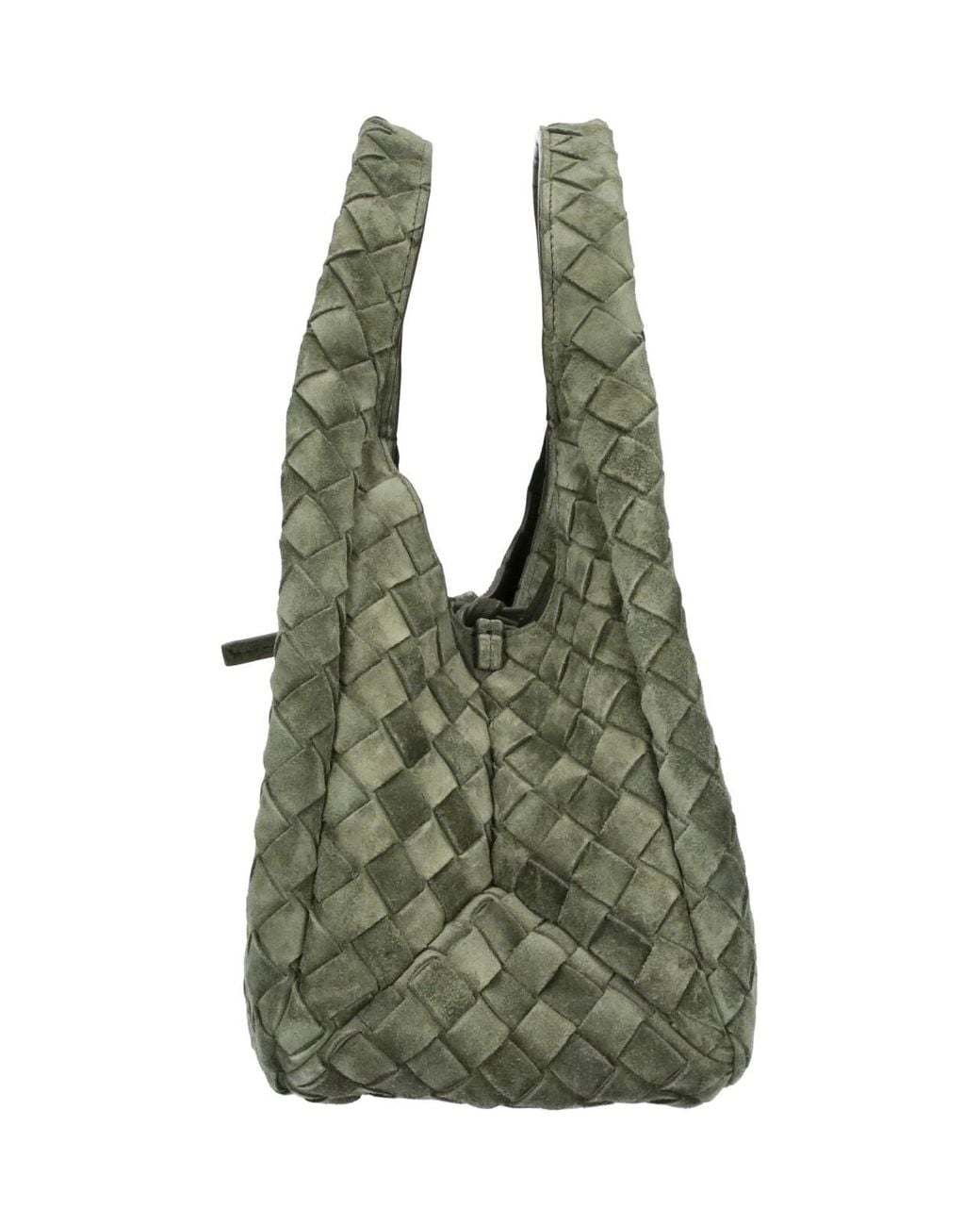 Bottega Veneta Green Small Handbag "Campana"