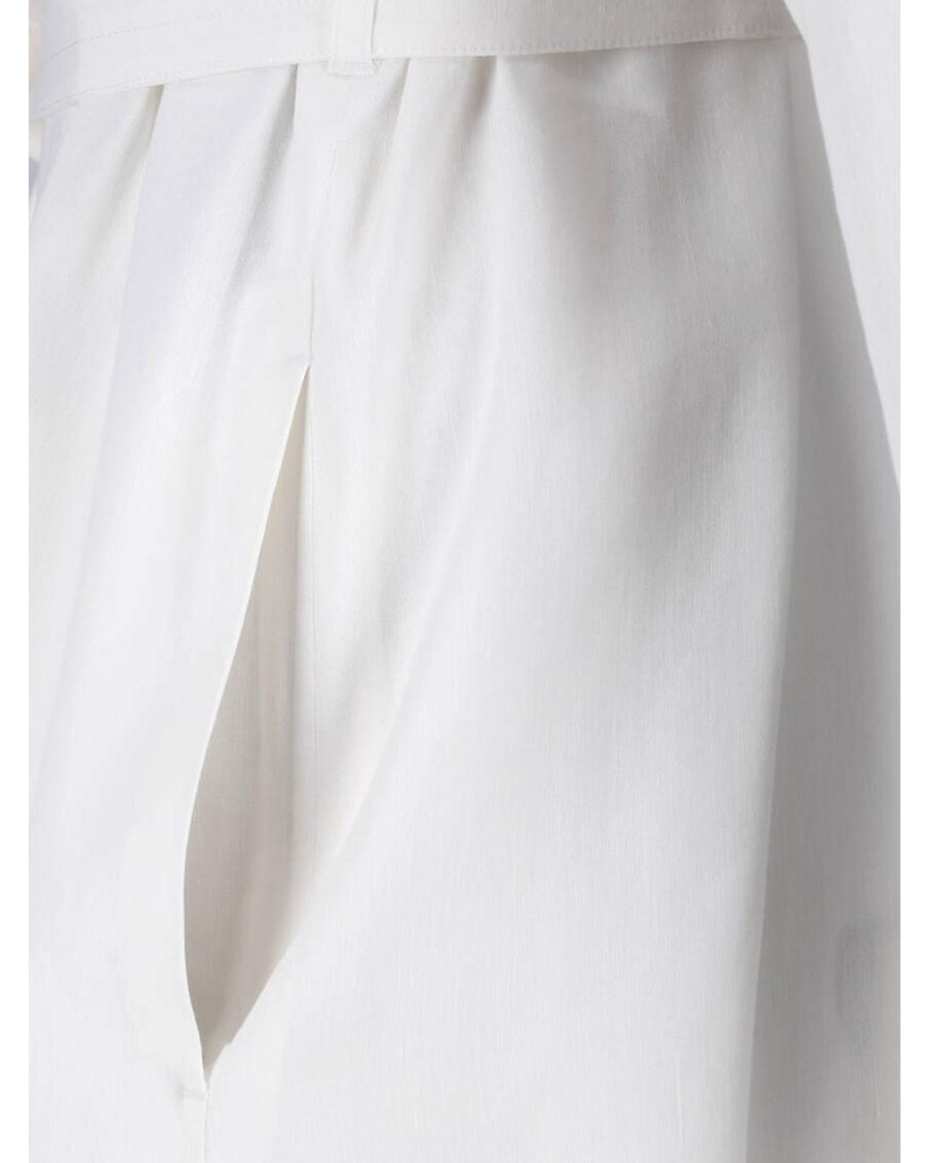 Max Mara White Shirt Maxi Dress