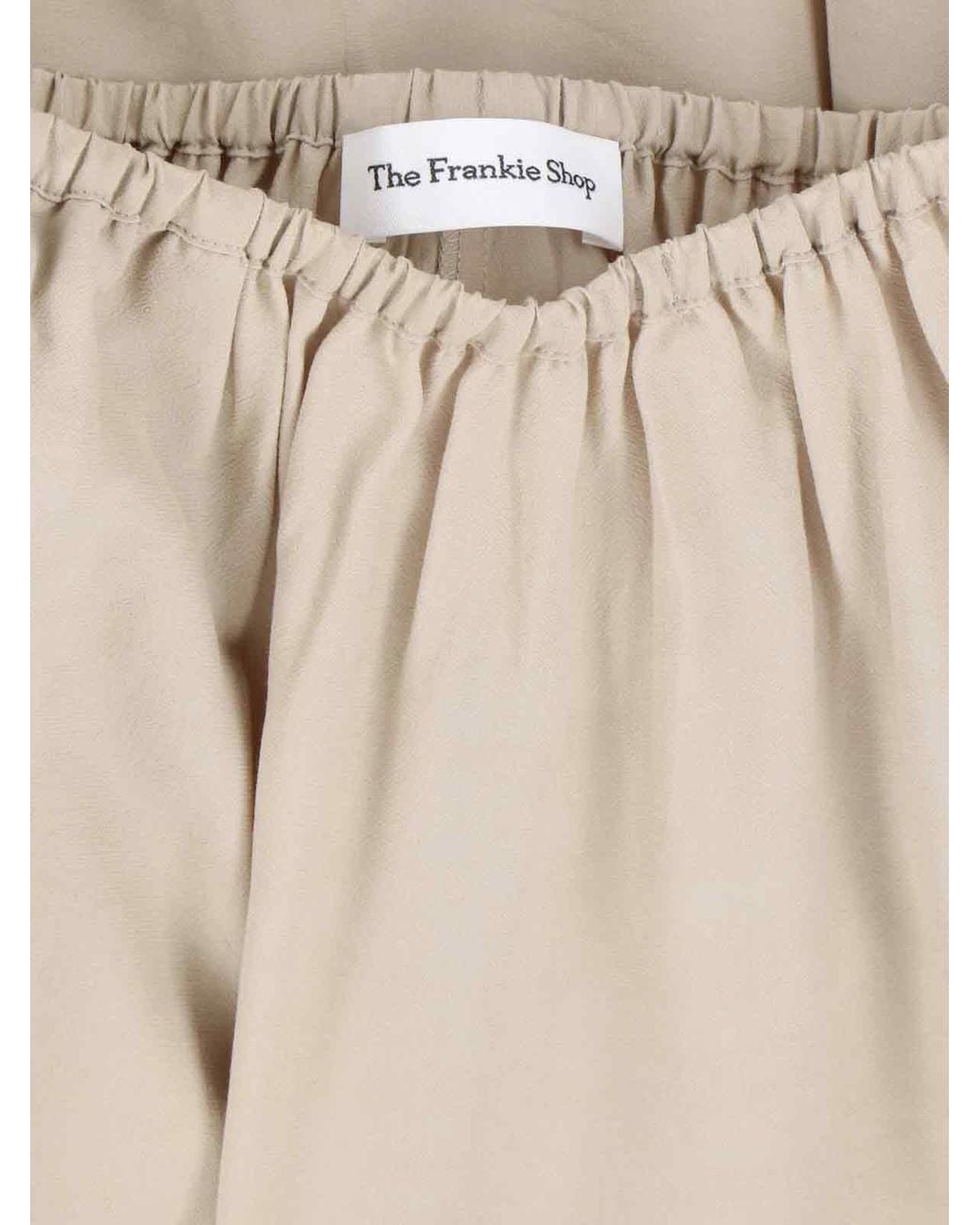 Frankie Shop Natural Viscose Maxi Skirt