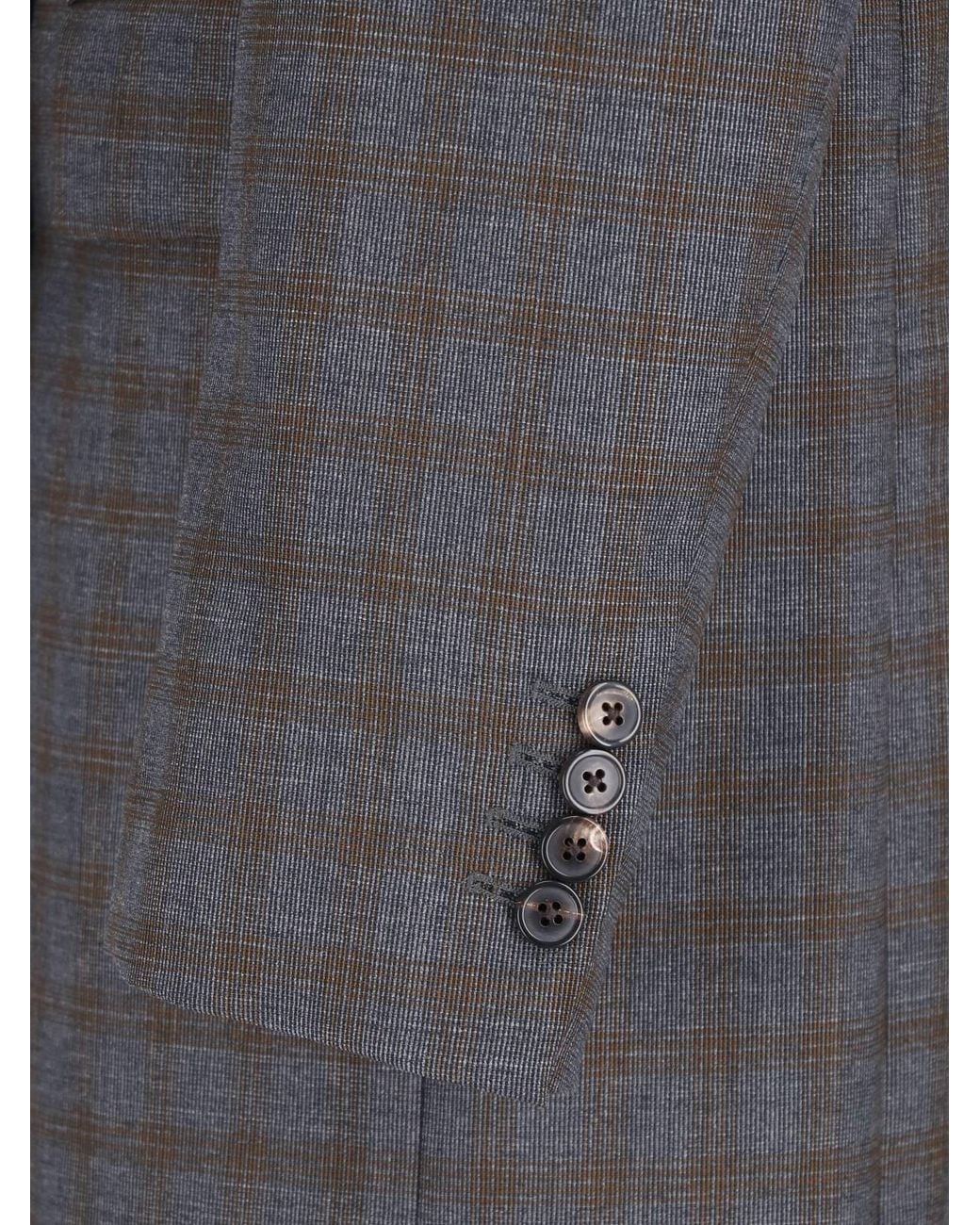 Dries Van Noten Gray Double-Breasted Wool Coat