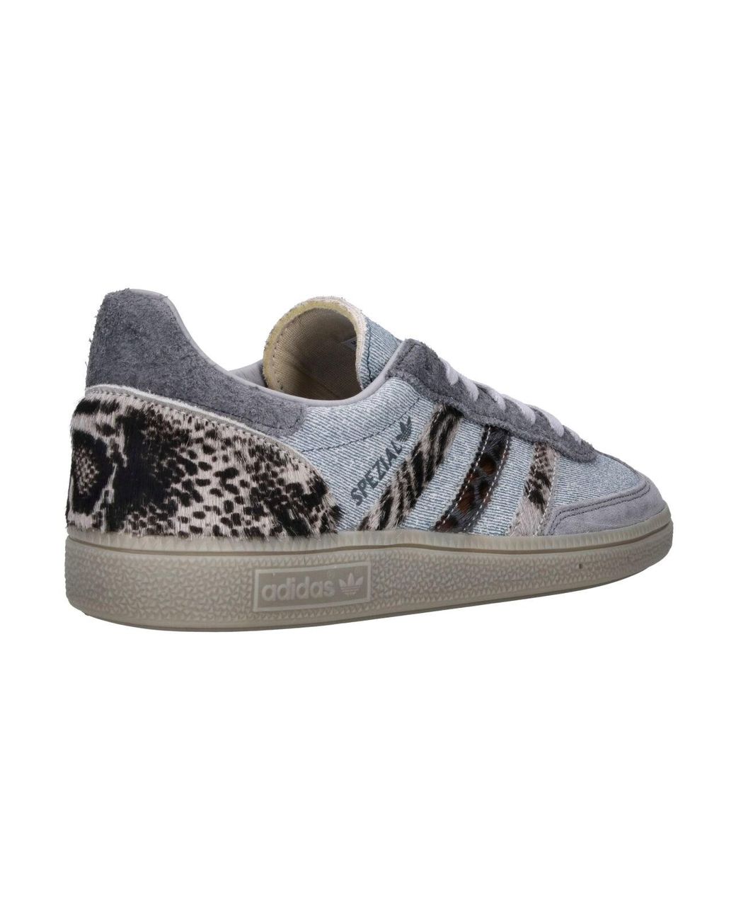 Adidas Blue Low-Top Leather And Textile Sneakers for men