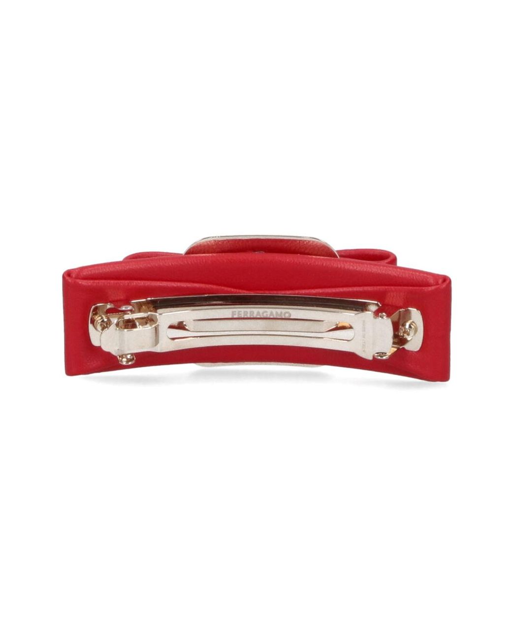 Ferragamo Red Hair Clip "Vara"