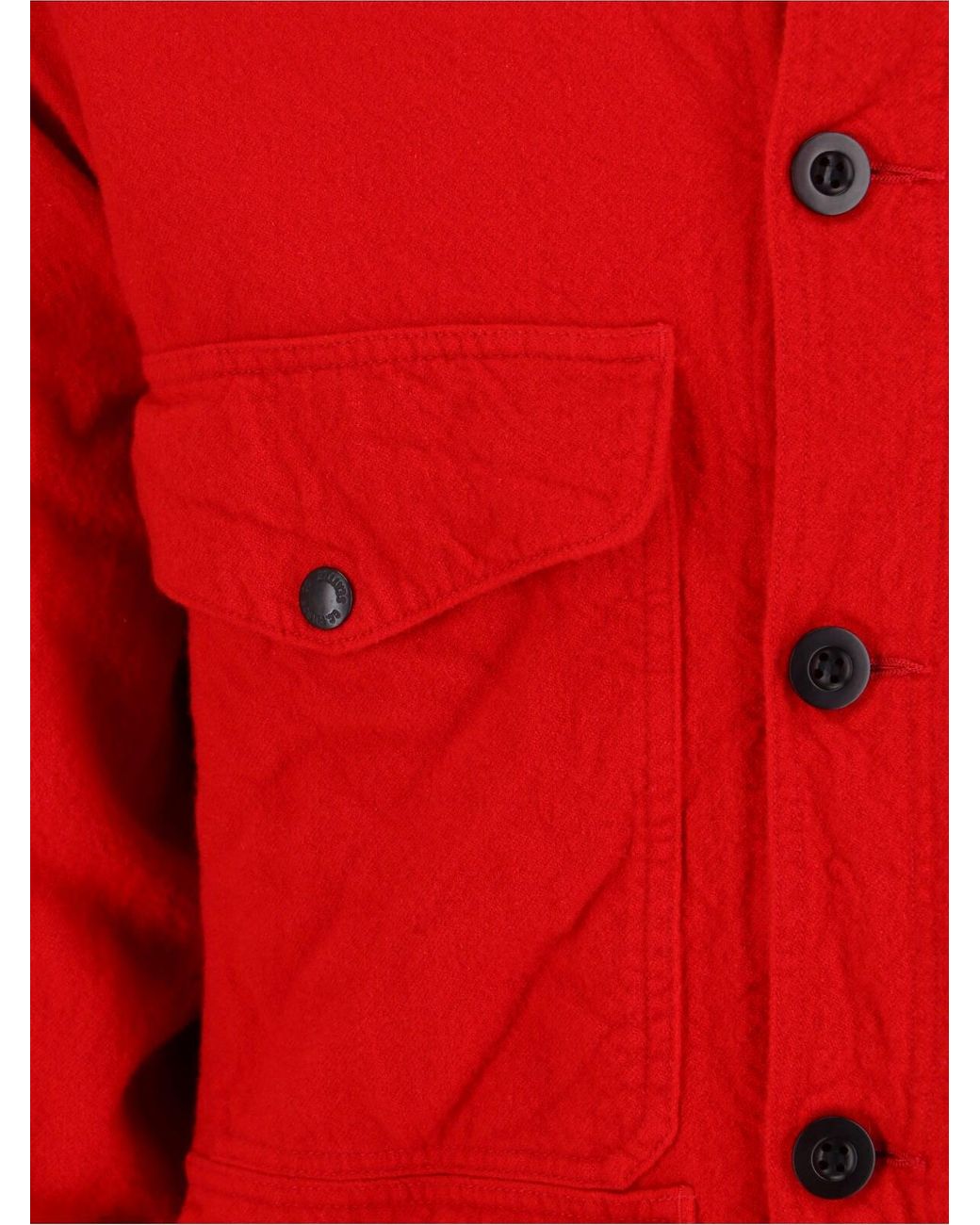 Junya Watanabe Red Wool Blend X Filson Deck Jacket for men