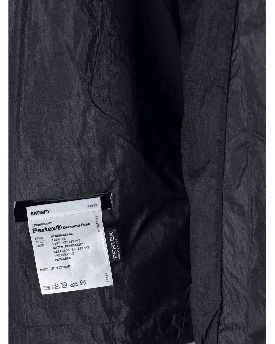 Satisfy Blue Hooded Jacket "Pertex Diamond Fuse" for men