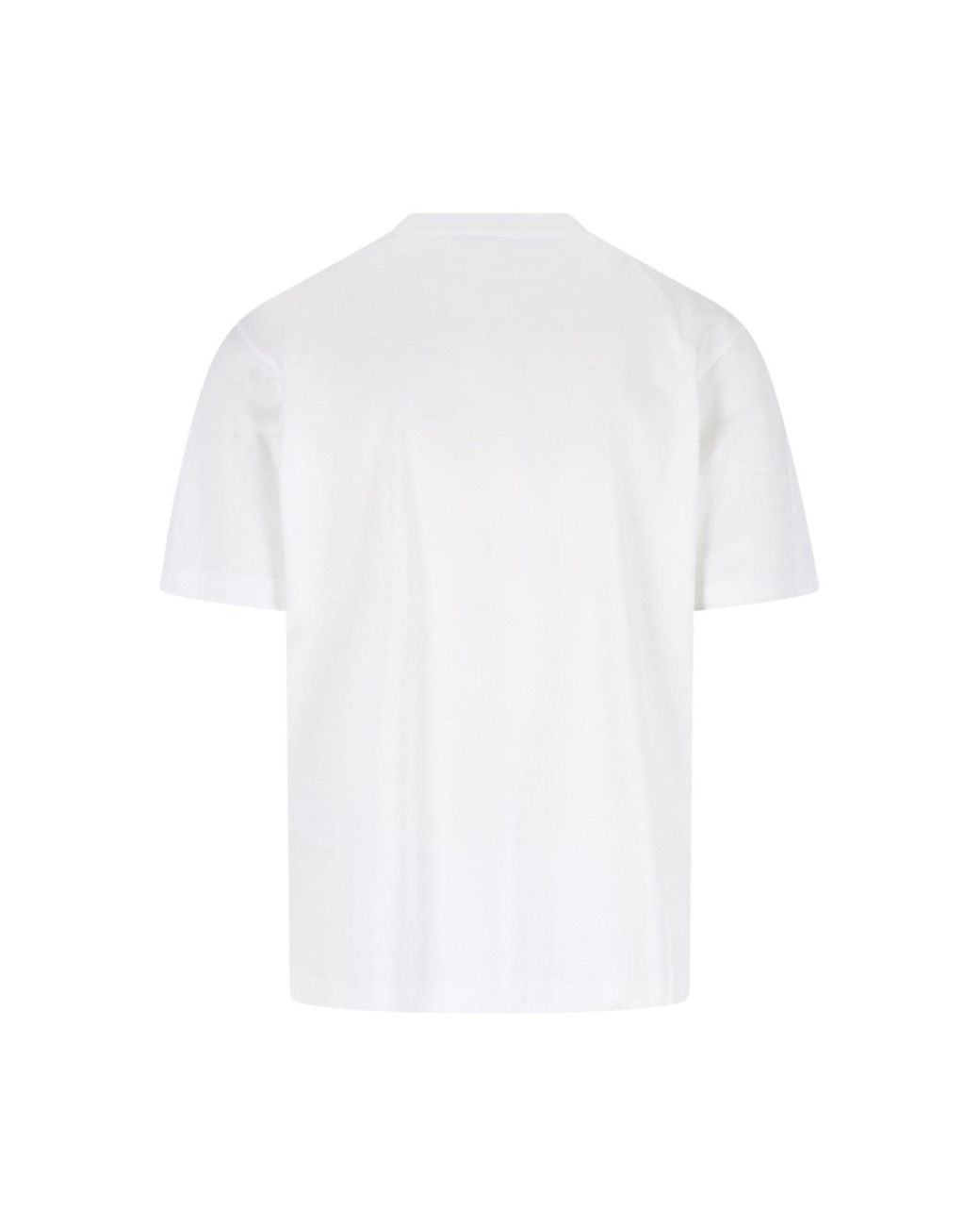 Laminar White Cotton T-Shirt for men