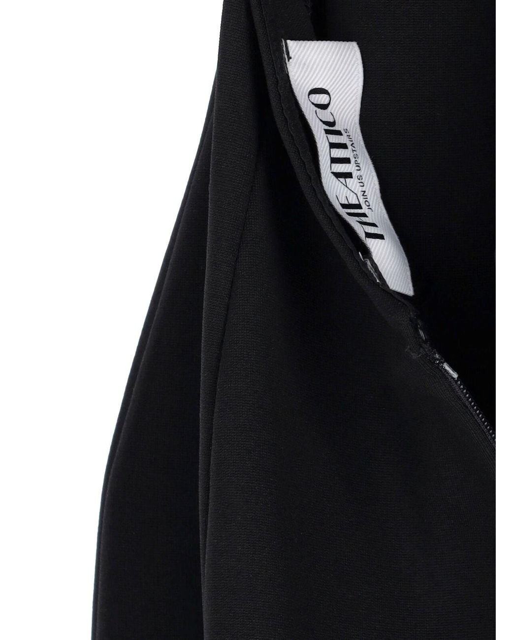 The Attico Black Mini Sequin Dress