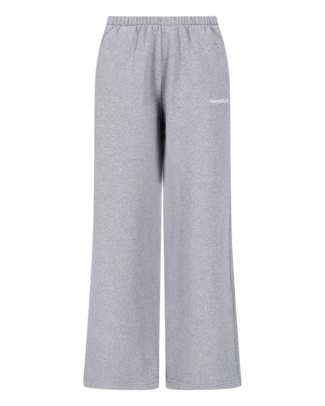 Sporty & Rich Gray Sweatpants Logo