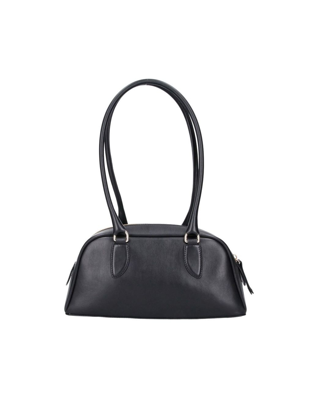 A.P.C. Black A. P.C. Structured Cow Leather Shoulder Bag