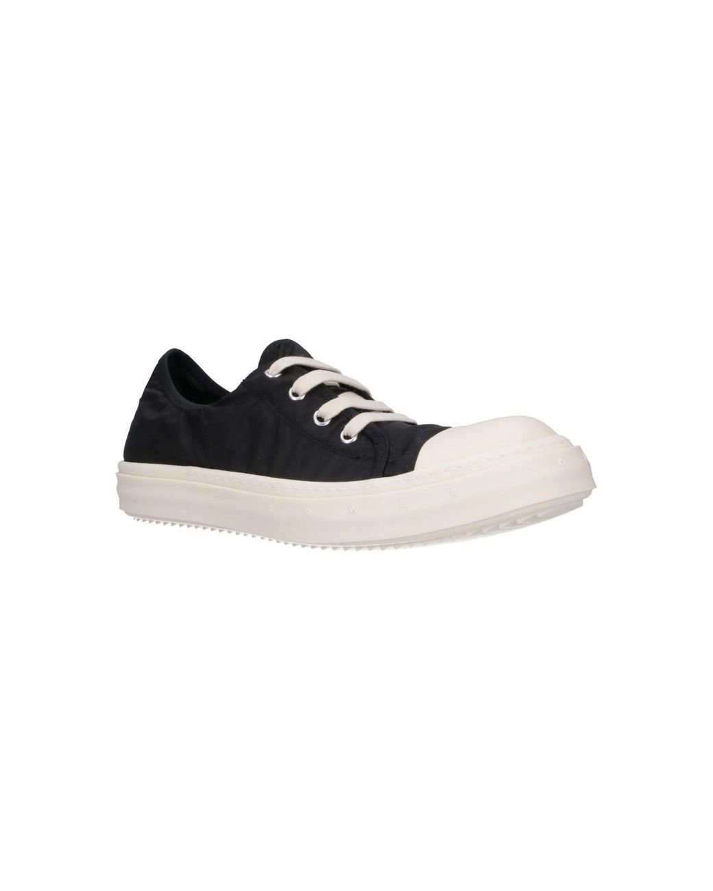 Rick Owens Black Low-Top Sneakers for men
