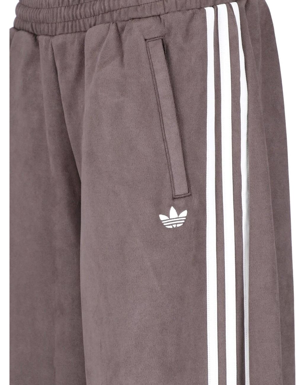 Adidas Brown Wide Sweatpants "Adilenium"
