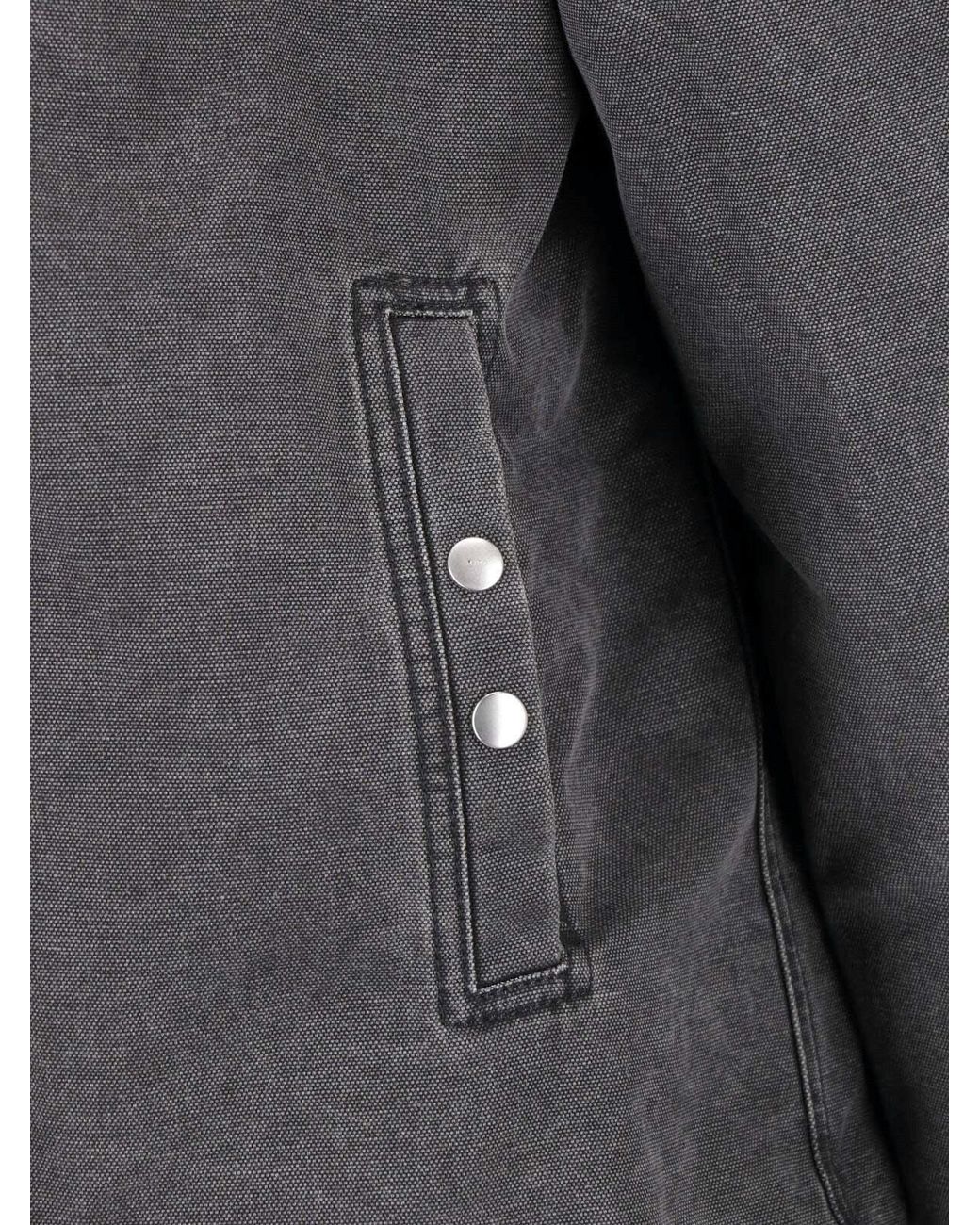 Rick Owens Gray Jacket "Gimp Zipfront" for men